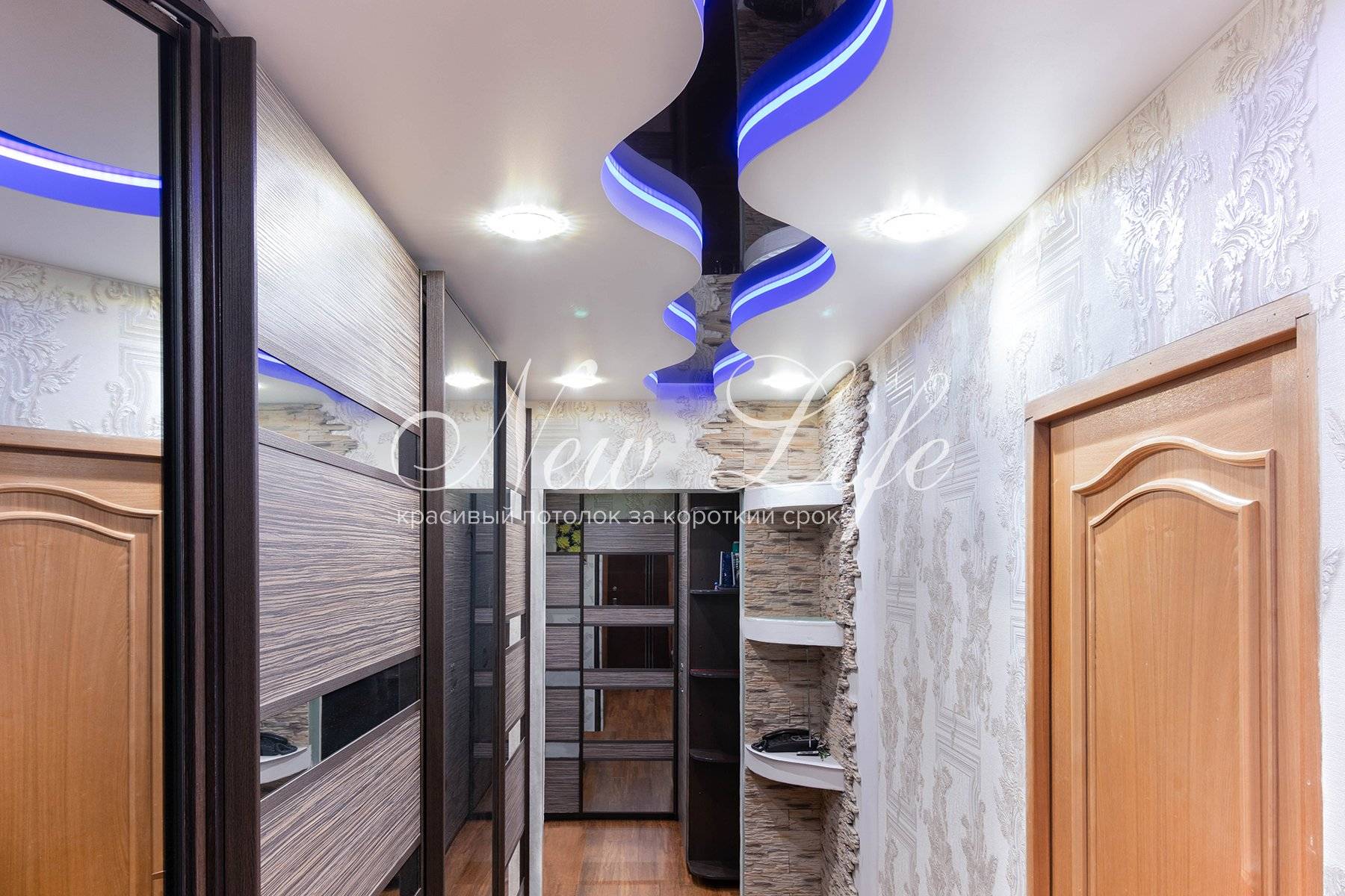 Натяжные потолки в коридоре — 115 фото современных идей дизайна