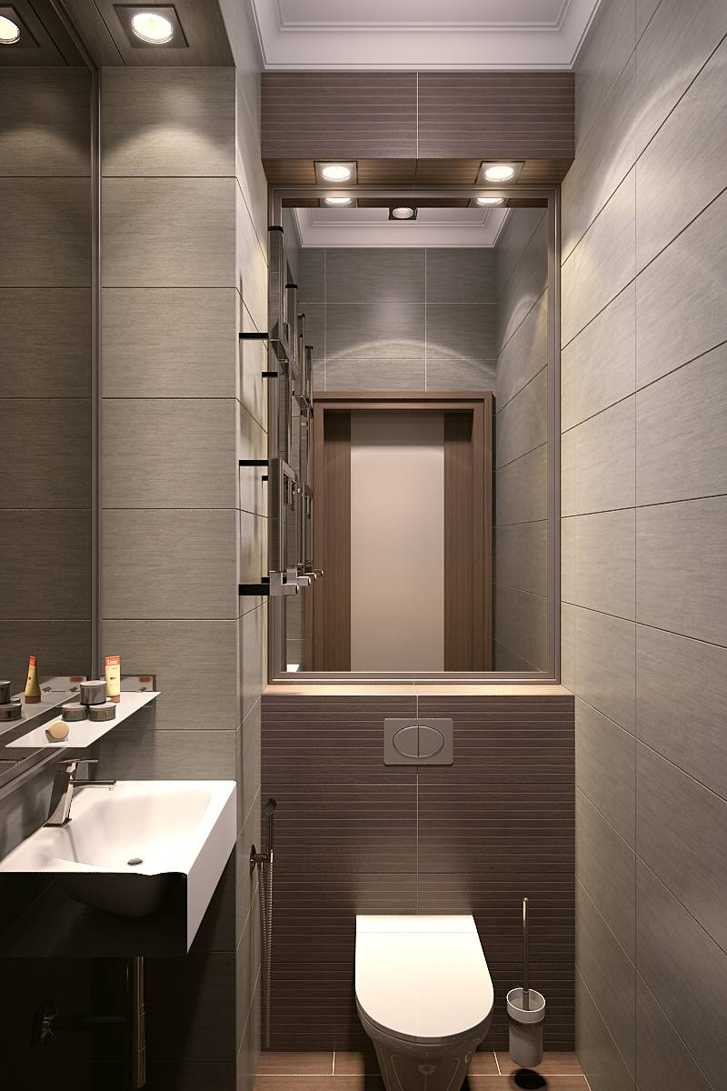 Дизайн туалета маленького размера: фото и пример интерьеров