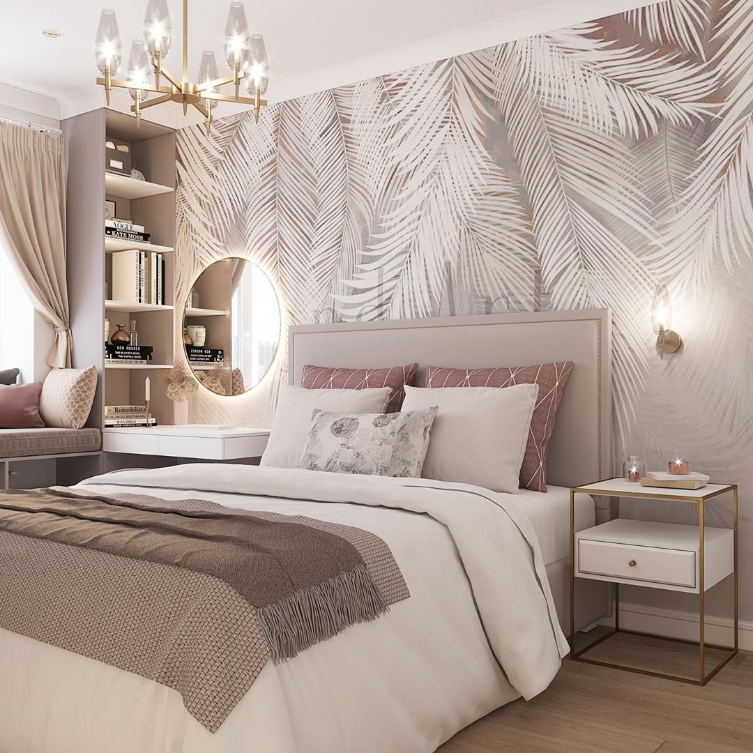 Красивые обои в спальню — обзор новинок дизайна из каталог 2020 года