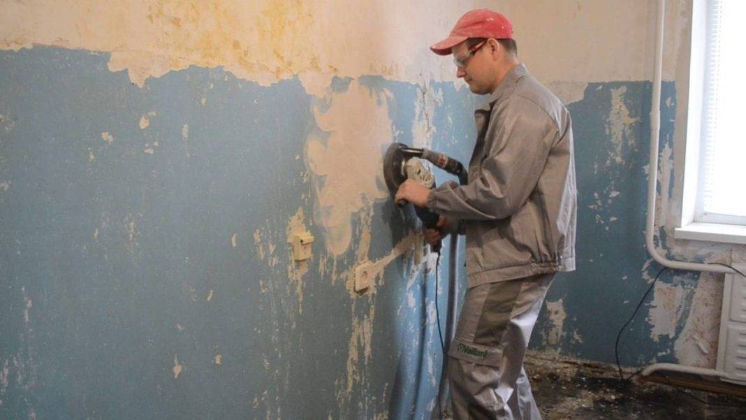 Снятие краски со стен, как быстро и легко снять краску со стен в квартире