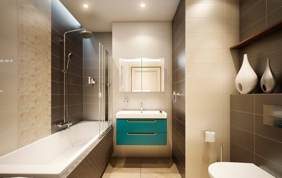 Совмещенный санузел с ванной, туалетом: современный дизайн 2020-2021 года, плитка