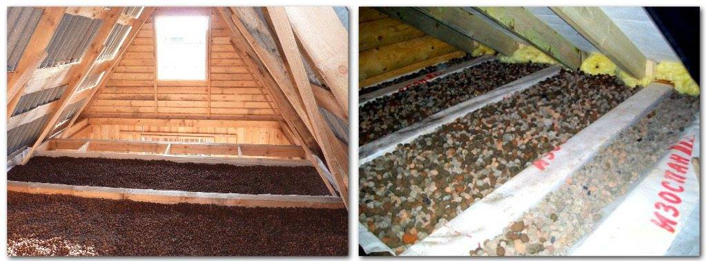 Утепление потолка в частном доме: минеральная вата, пенопласт, керамзит, опилки и их монтаж