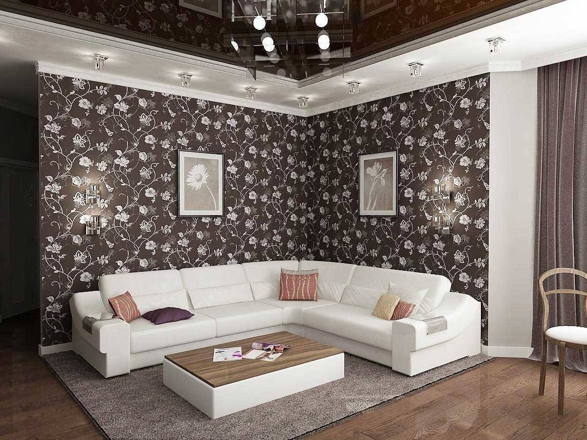 Обои в зал комбинированные 2020 фото дизайн: в квартире, как красиво подобрать, разные сочетания для стен