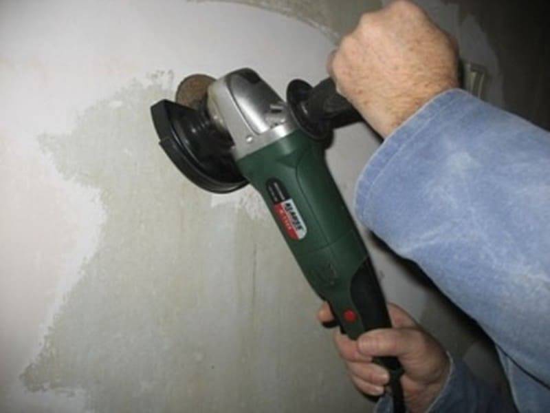 Методы удаления краски с бетона