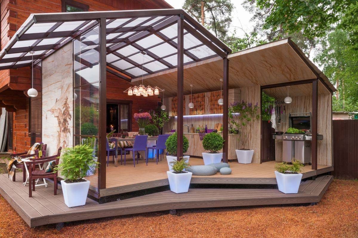 Терраса пристроенная к дому: 90 фото идей применения террасы в ландшафтном дизайне