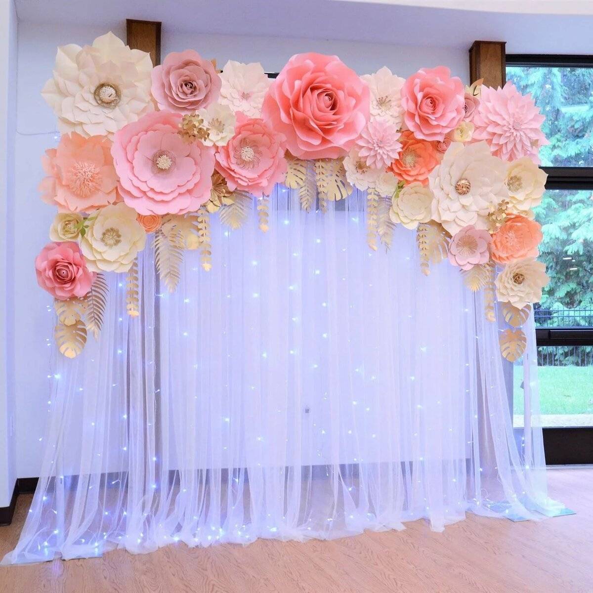 Цветы на свадьбу из бумаги - идеи оформления, как сделать своими руками, видео