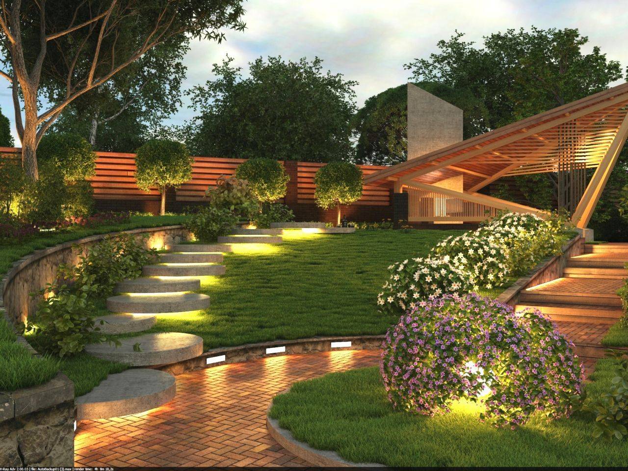 Ландшафтный дизайн двора: удобно и красиво
